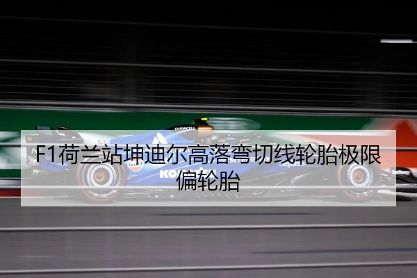 F1荷兰站坤迪尔高落弯切线轮胎极限偏轮胎